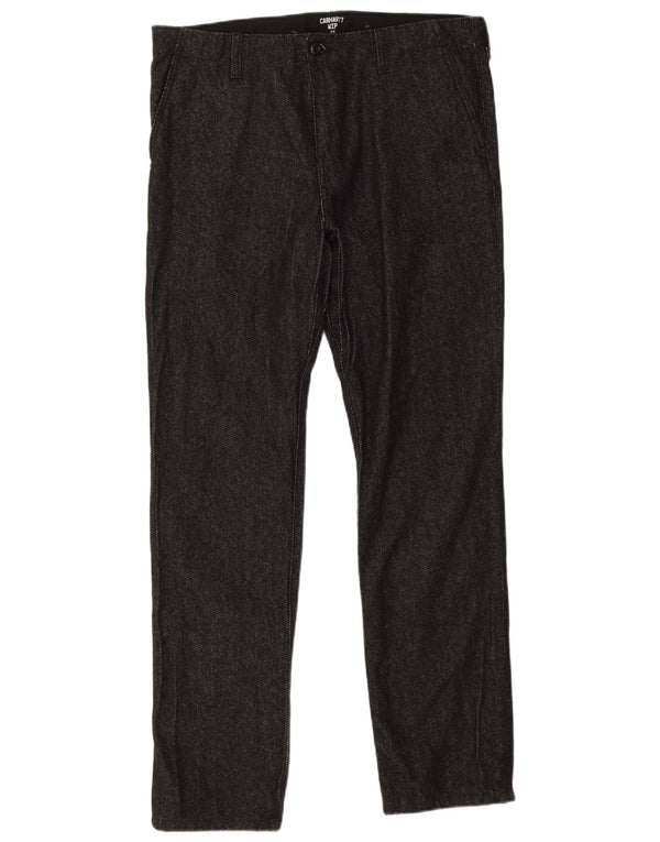 Мужские брюки-чиносы Carhartt Wip Slim W34 L31, черные, хлопковые