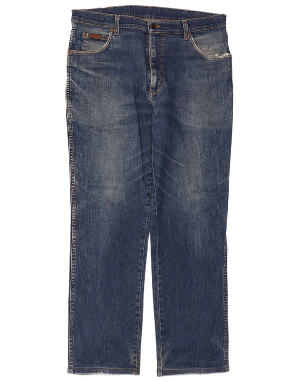 Мужские прямые джинсы Wrangler Texas W38 L32, синий хлопок