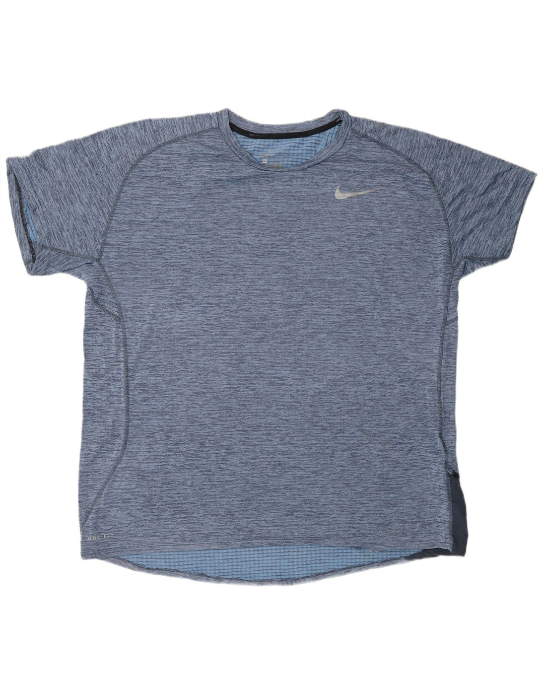 Мужская футболка NIKE Dri Fit Top XL, синий полиэстер с крапинками