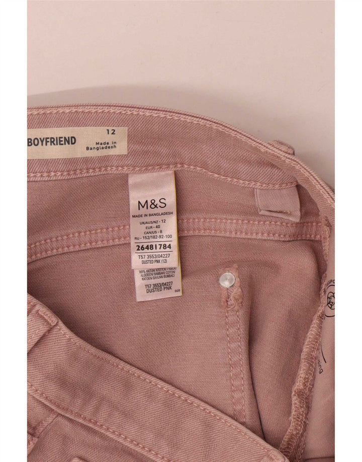 Женские джинсовые шорты Marks & Spencer UK 12 Medium W30 Розовый хлопок