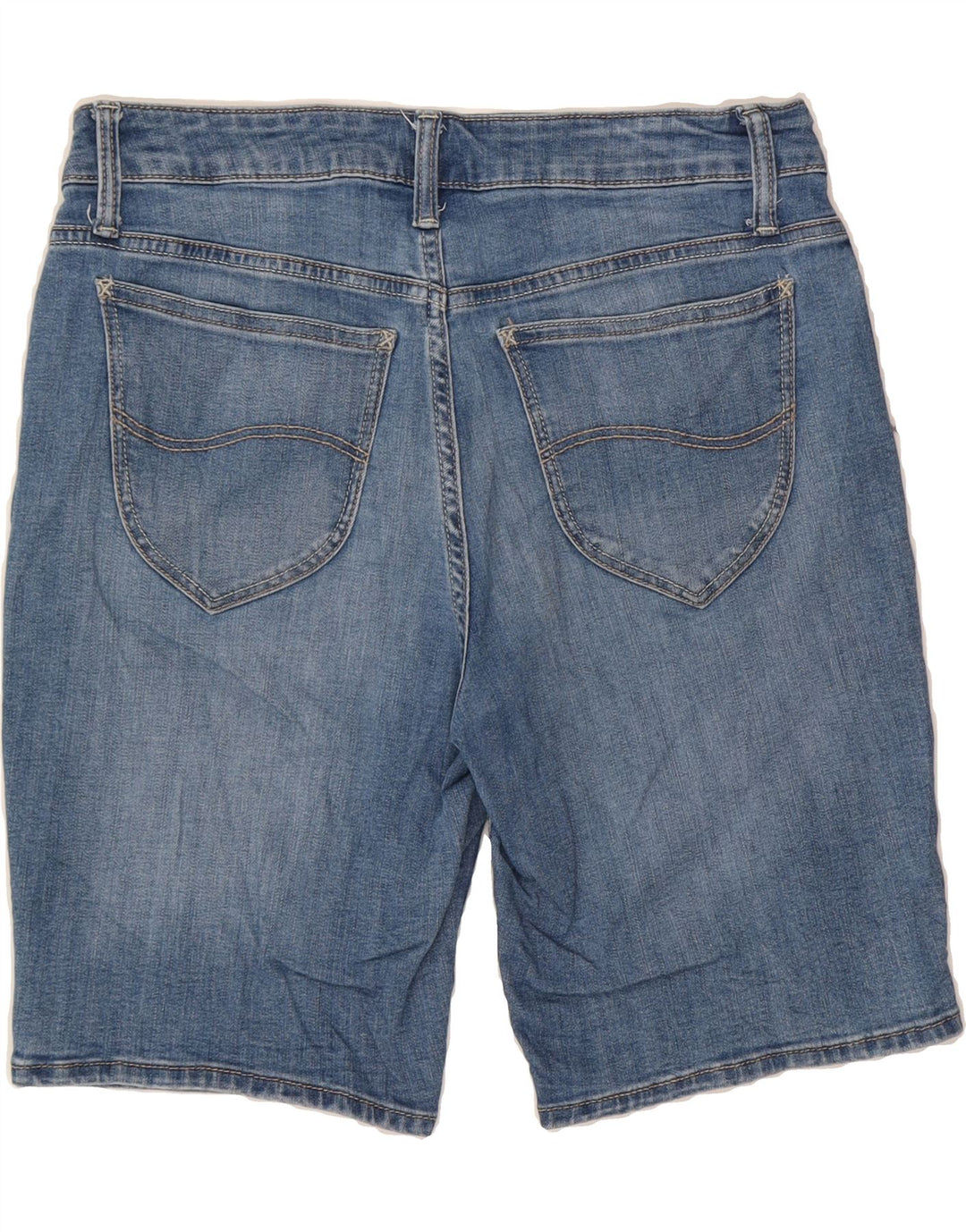 LEE Womens Riders Mid Rise Denim Bermuda Shorts US 8 Medium W30 Blue Vintage Lee and Second-Hand Lee from Messina Hembry 