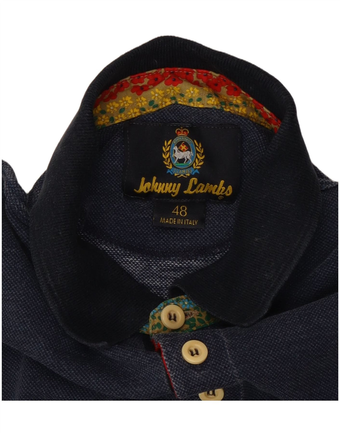 Мужская рубашка поло JOHNNY LAMBS IT 48 Medium Navy Blue Хлопок