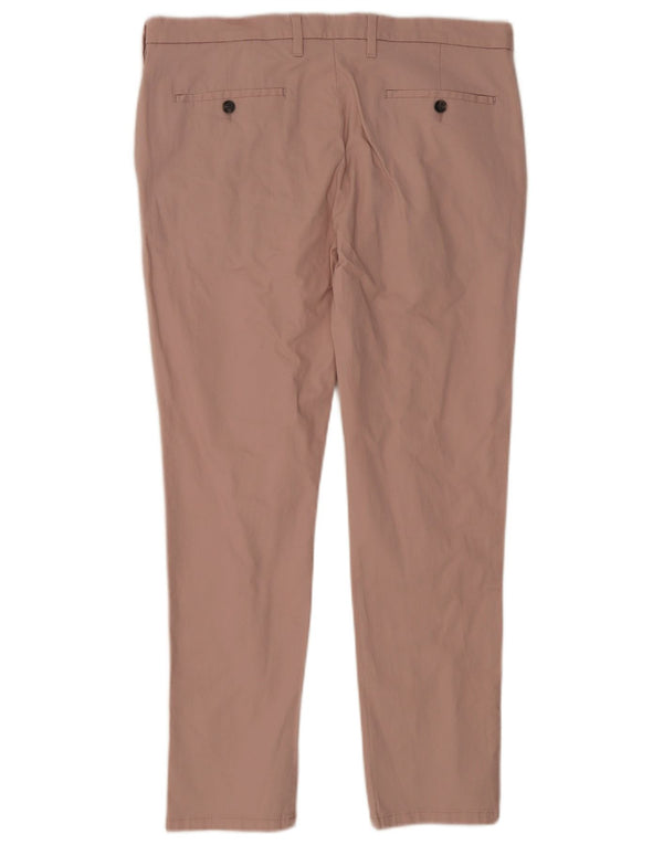Мужские брюки-чиносы Marks & Spencer W36 L29, розовый хлопок