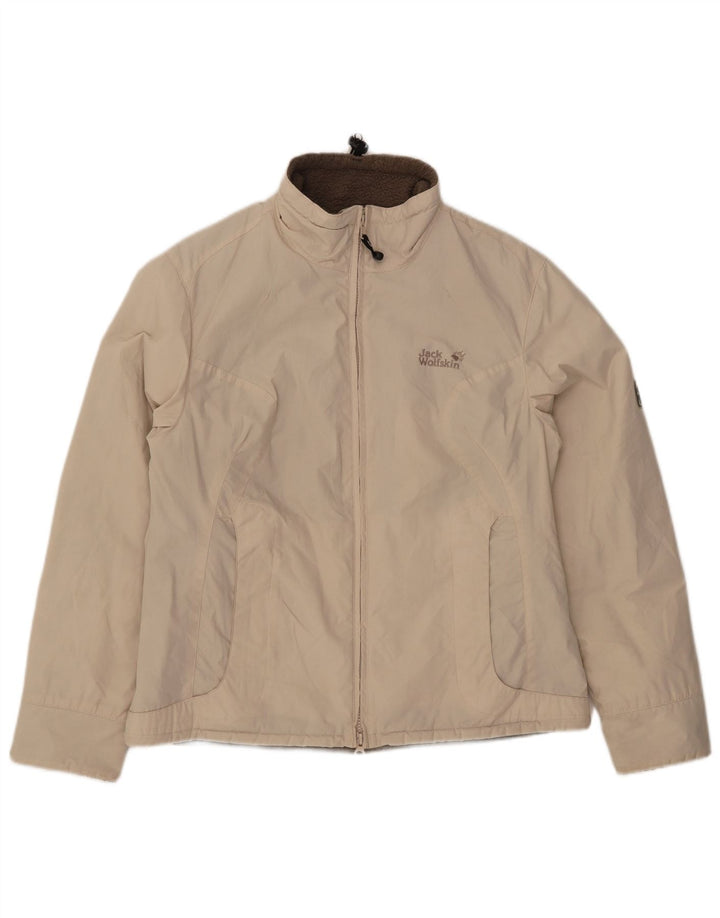 Женская ветровка Jack Wolfskin из шерпа, Великобритания 12/14, средний белый