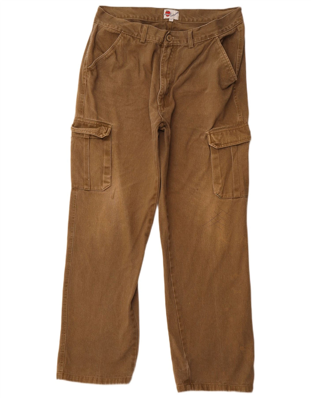 ВИНТАЖНЫЕ мужские прямые брюки карго EU 52 XL W36 L30 хаки, хлопок