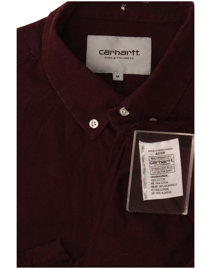 Мужская рубашка Carhartt среднего цвета, бордовый хлопок