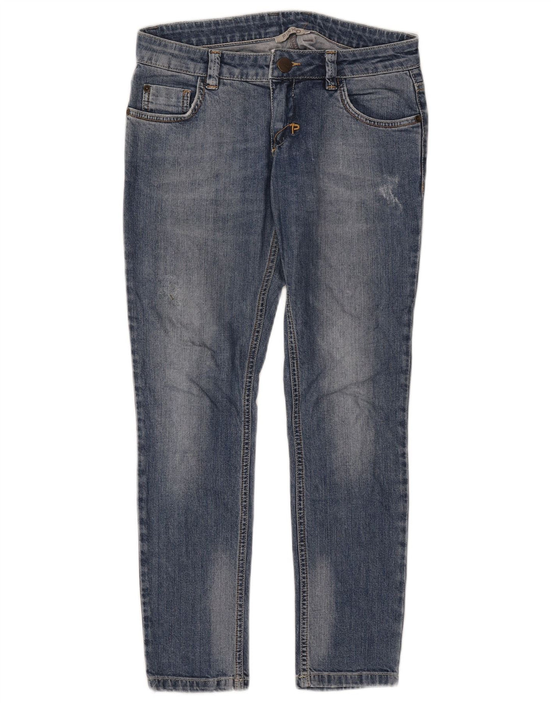 Женские узкие джинсы Pinko W28 L27 синие, хлопок
