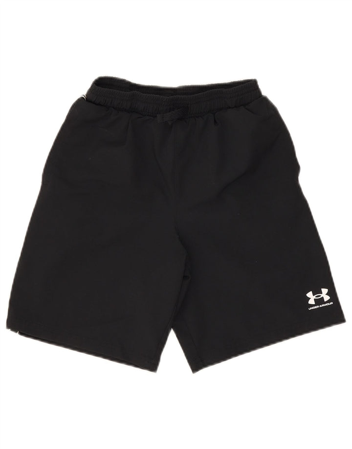 Спортивные шорты Under Armour для мальчиков 9–10 лет, средний черный, полиэстер