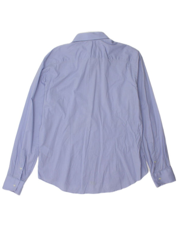 Just Cavalli Mens Shirt Size 45 17 3/4 XL Blue Cotton