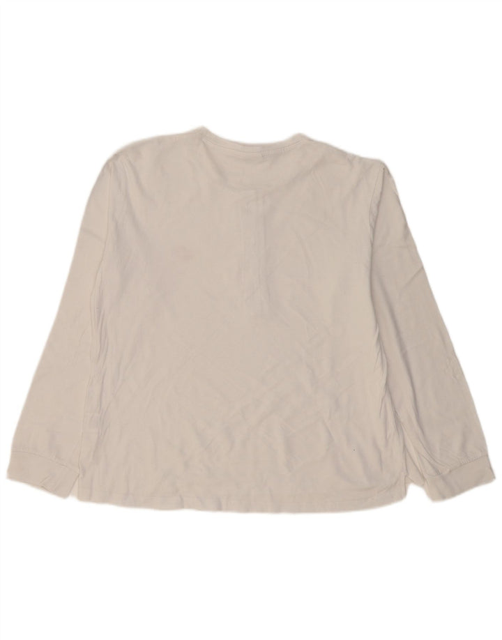 Женский топ Lotto с длинным рукавом UK 16, большой белый хлопок