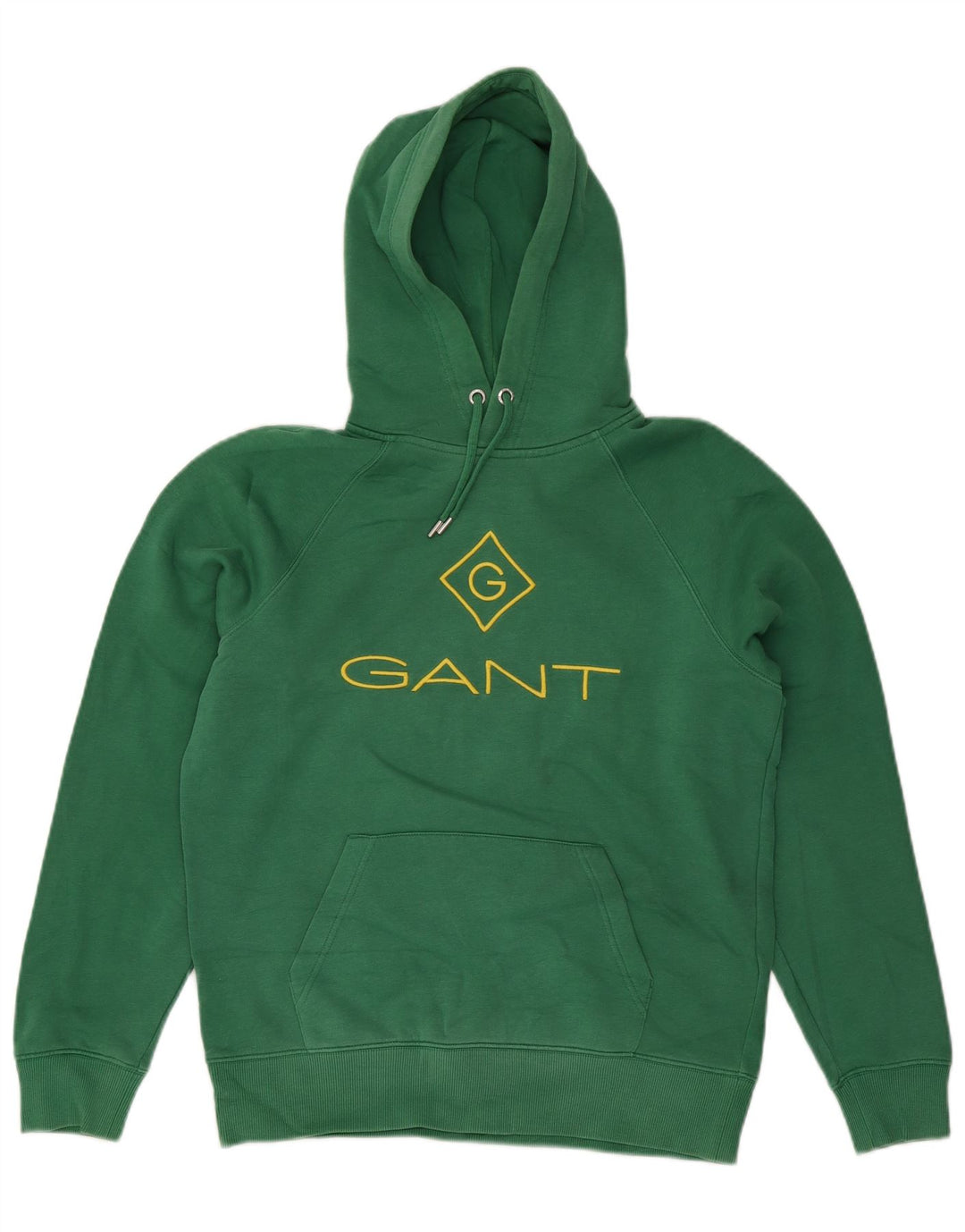 Мужской джемпер с капюшоном Gant с рисунком, средний зеленый хлопок, хлопок