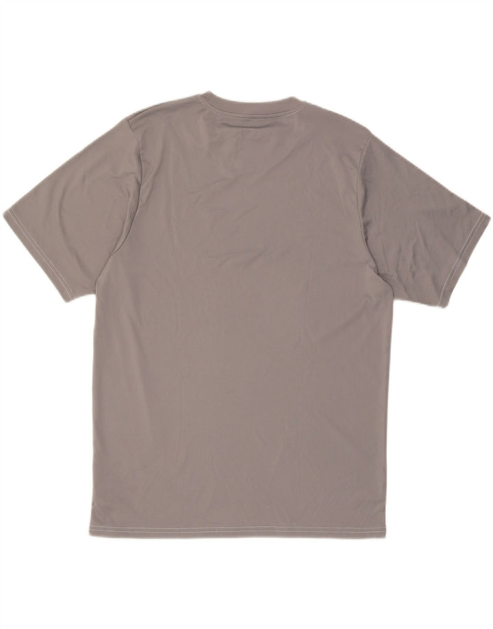REEBOK Mens T-Shirt Top Large Grey Polyester Vintage Reebok and Second-Hand Reebok from Messina Hembry 