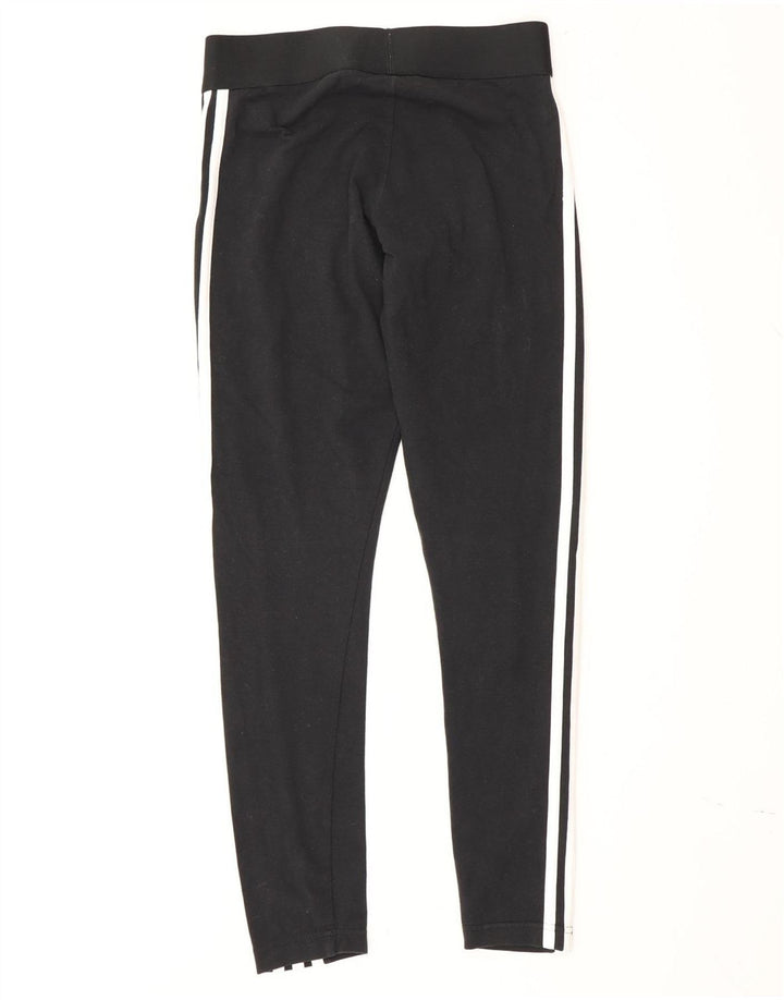 Женские леггинсы Adidas UK 8/10, маленькие, черные, хлопковые