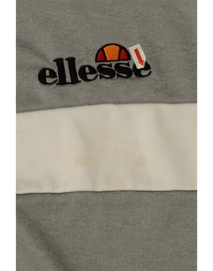 Ellesse Мужской свитшот с рисунком, маленький серый полиэстер с цветными блоками