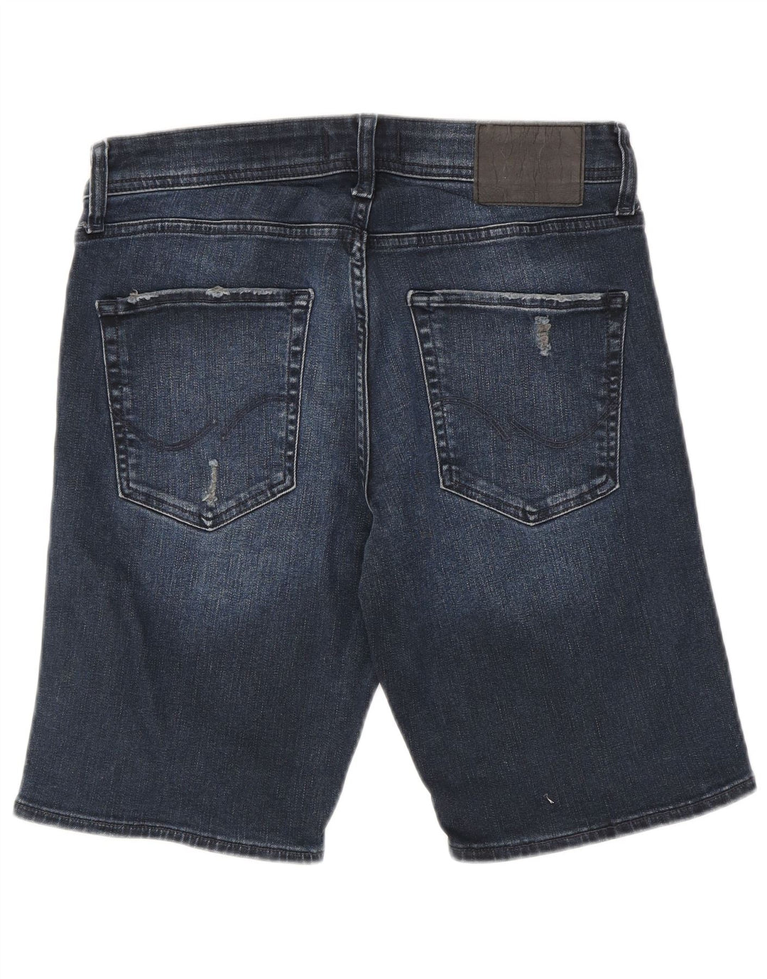 Jack & Jones Мужские джинсовые шорты стандартного кроя, маленькие W29, темно-синие, хлопок