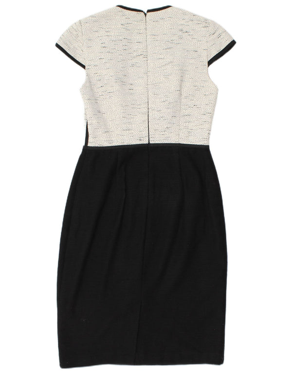 Женское платье-футляр HOBBS UK 10, маленькое черное хлопковое платье с цветными блоками