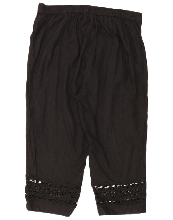 Женские укороченные брюки Marks & Spencer Autograph UK 20 2XL W40 L24 черные