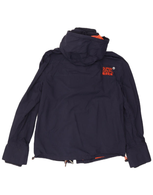 Мужская ветровка с капюшоном Superdry UK 44 2XL Темно-синий нейлон
