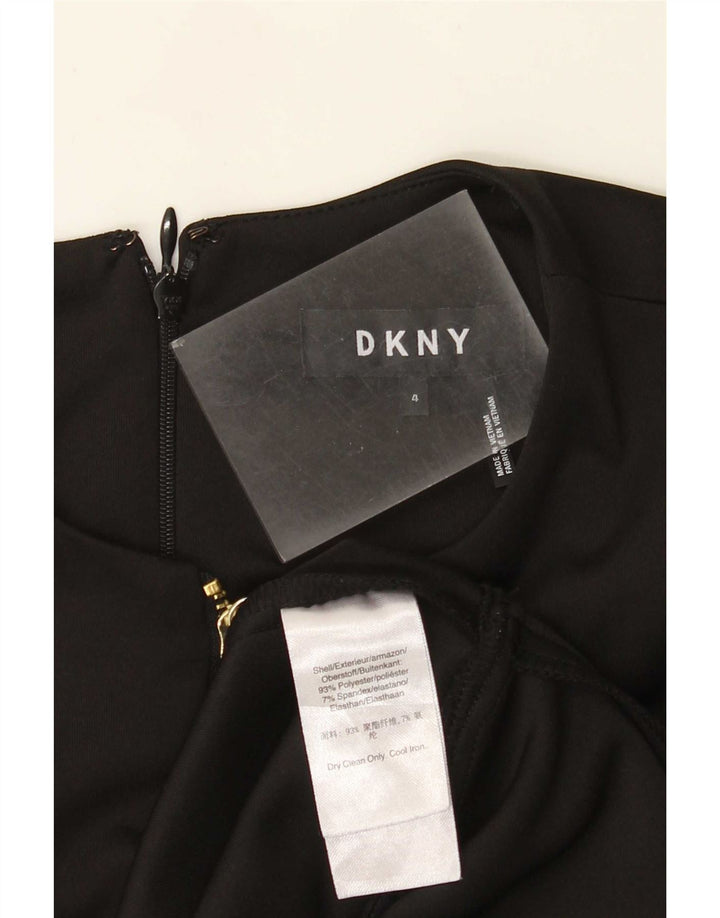 Женское платье трапециевидного силуэта Dkny, США 4, маленький размер, черный полиэстер
