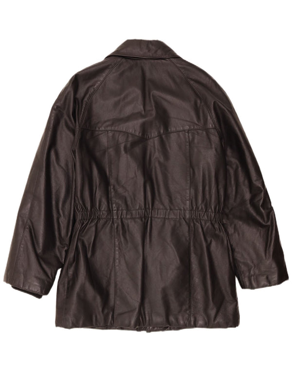 Винтажная мужская кожаная куртка IT 48 Medium Black
