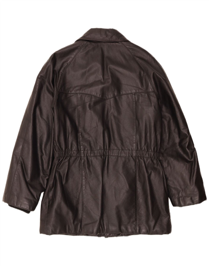 Винтажная мужская кожаная куртка IT 48 Medium Black