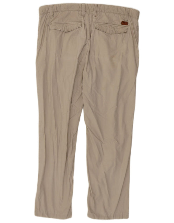 Мужские брюки-чиносы Timberland W36 L28 бежевого цвета, хлопок