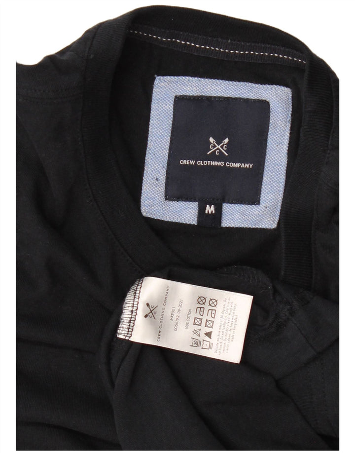 Crew Clothing Мужская футболка Верх среднего размера Темно-синий хлопок