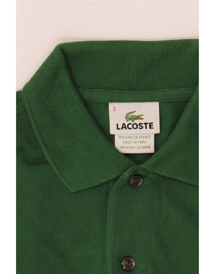 Мужская рубашка-поло Lacoste, размер 3, маленькая, зеленая