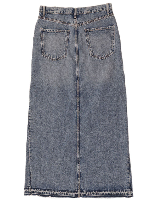 Женская джинсовая юбка макси Zara Medium W28, синяя, хлопок