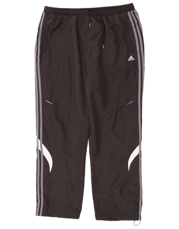 Мужские спортивные брюки Adidas Climalite 2XL, черные с цветными блоками