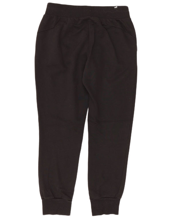 Puma Womens Tracksuit Trousers Joggers UK 10 Small Black Cotton