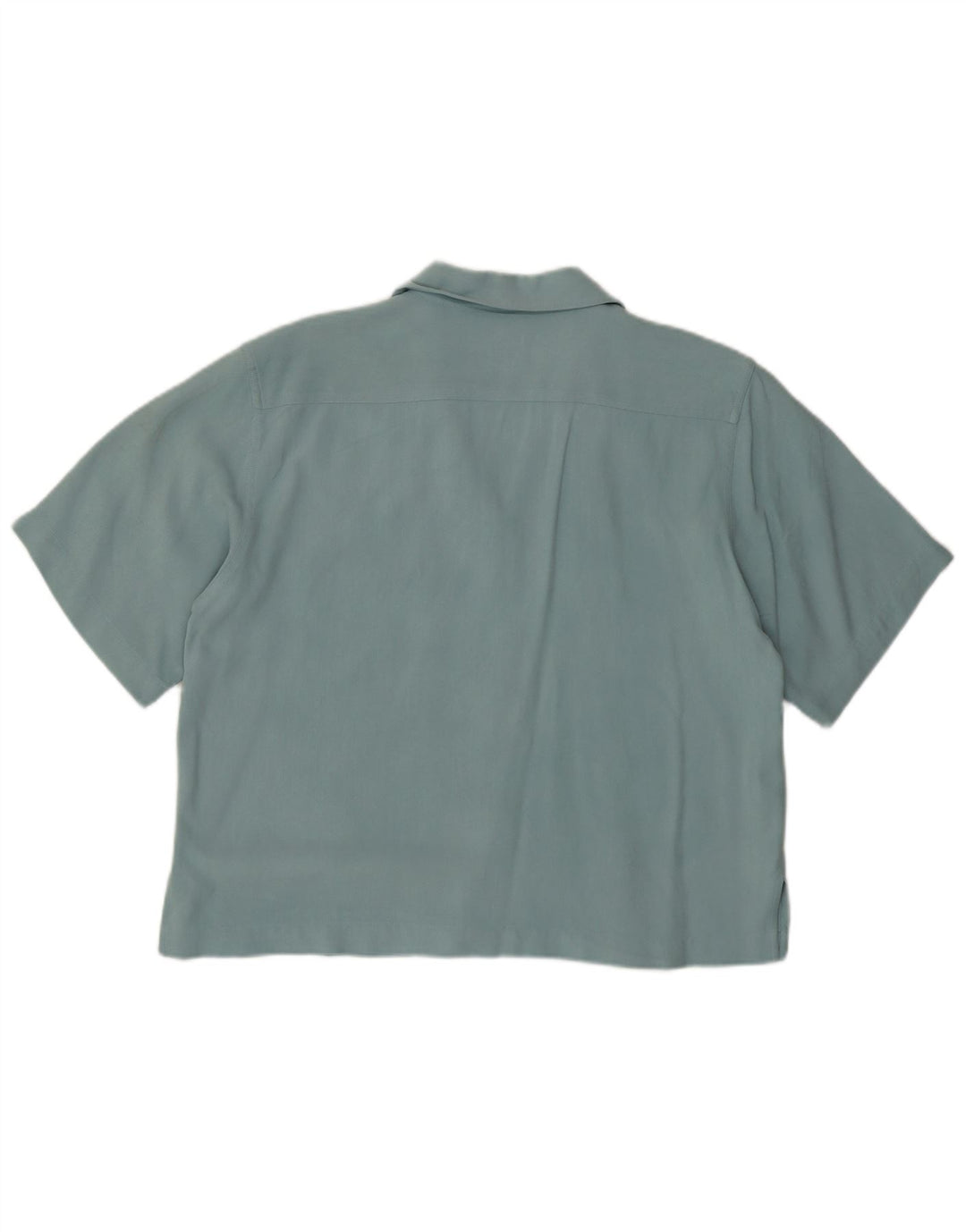 Женская рубашка с коротким рукавом Tommy Bahama UK 12, средний бирюзовый узор в елочку