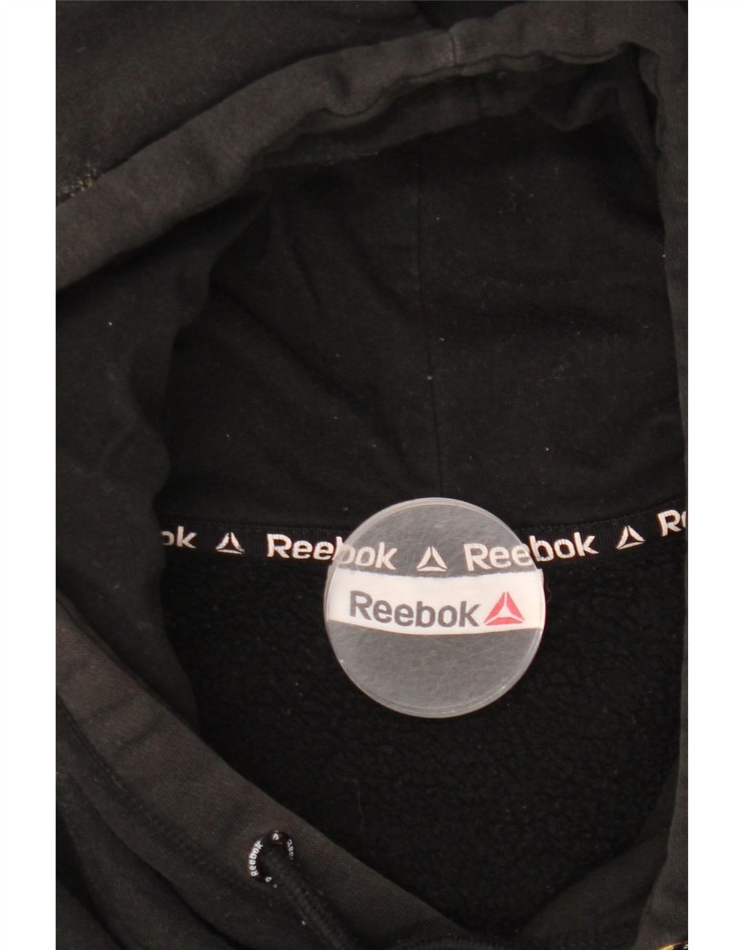 Мужская толстовка с капюшоном Reebok, большая черная