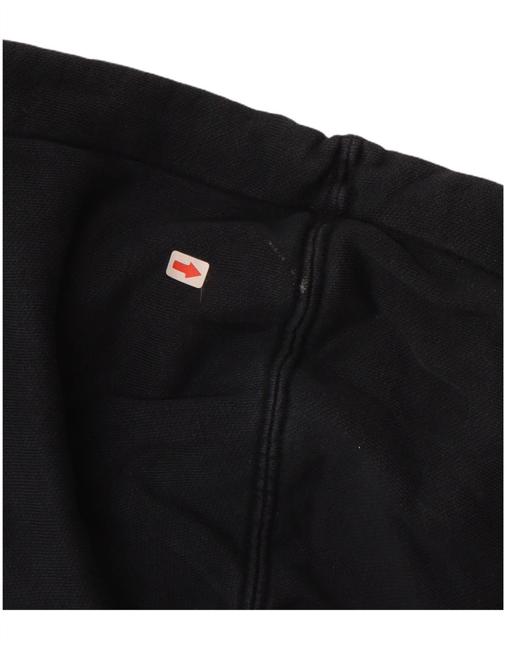 Женский свитер с капюшоном на молнии с графическим рисунком PUMA UK 10, маленький, черный, хлопок