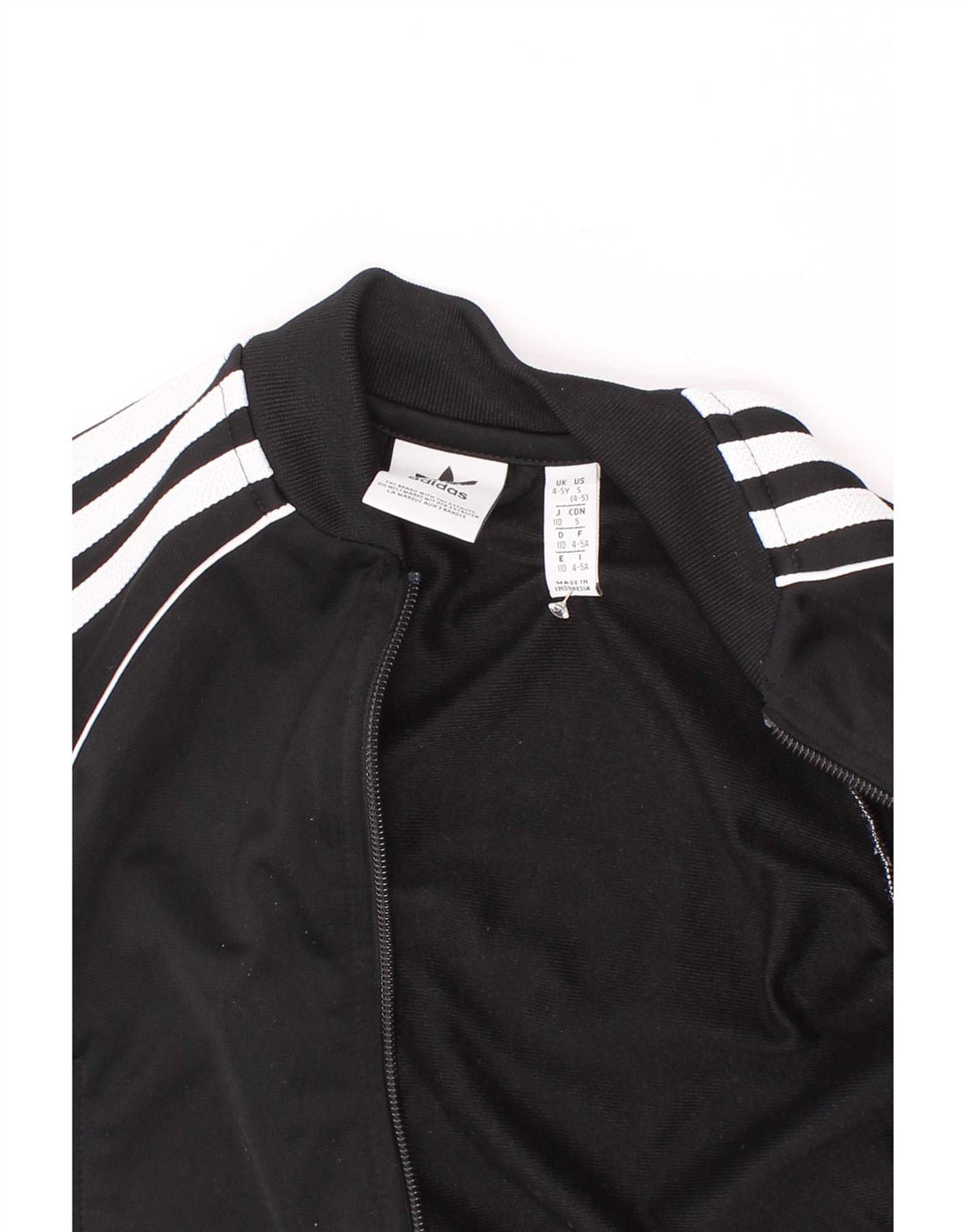 Спортивный костюм Adidas для мальчиков, верхняя куртка 4-5 лет, черный полиэстер