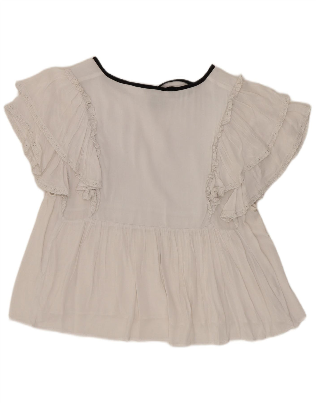 Женская блузка Zara Top UK 16, большая белая
