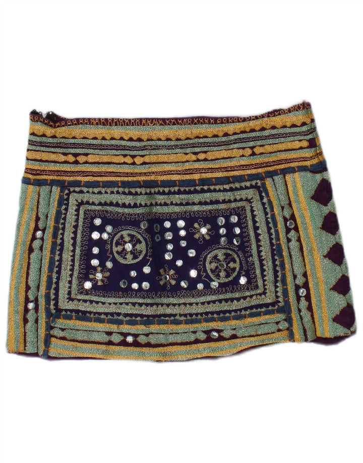 Женская мини-юбка Zara Medium W28, разноцветная с геометрическим узором