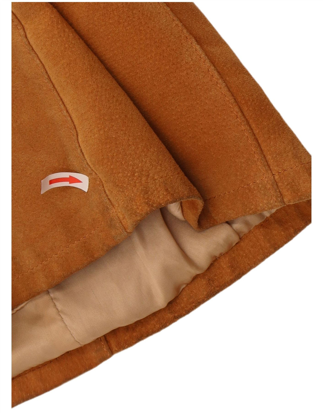 Винтажная женская замшевая куртка UK 14, кожа среднего коричневого цвета