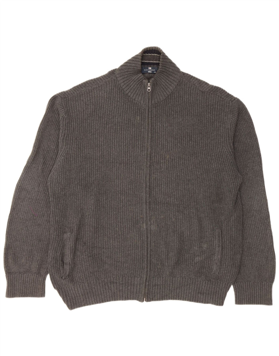 Мужской синий кардиган Marks & Spencer 2XL, серый хлопок