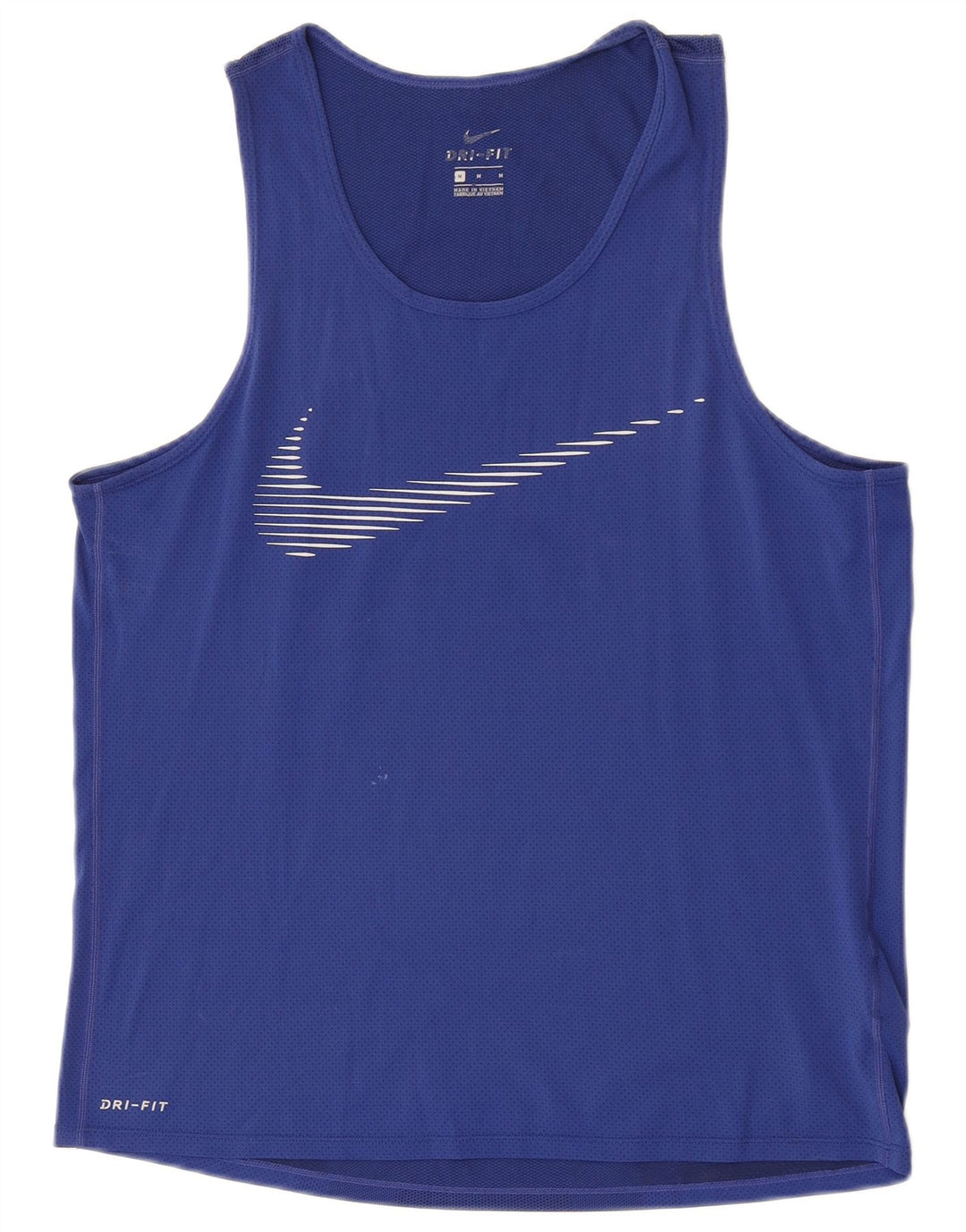 Мужской жилет с графическим принтом Nike Dri Fit, средний синий полиэстер