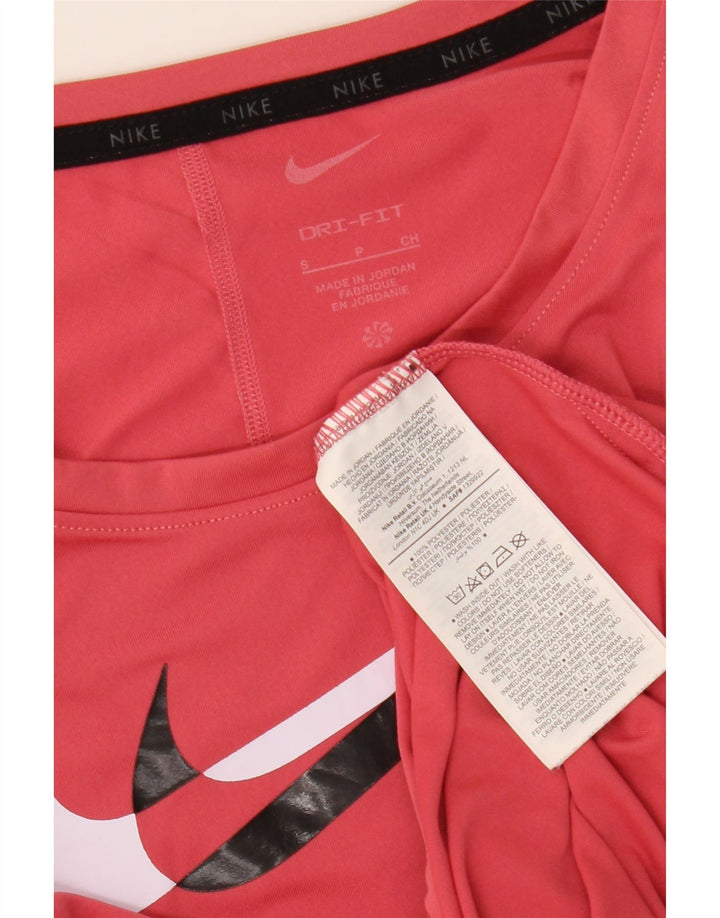 Женская футболка с рисунком NIKE Top UK 10, маленький красный полиэстер