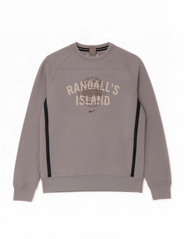Мужской джемпер Nike Randall's Island Graphic Sweatshirt UK 39/41, средний серый