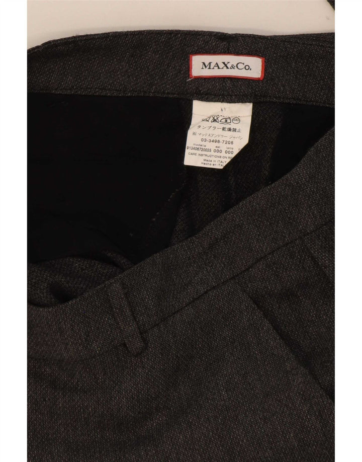 Женские узкие укороченные брюки Max & Co. W30 L25 Серые