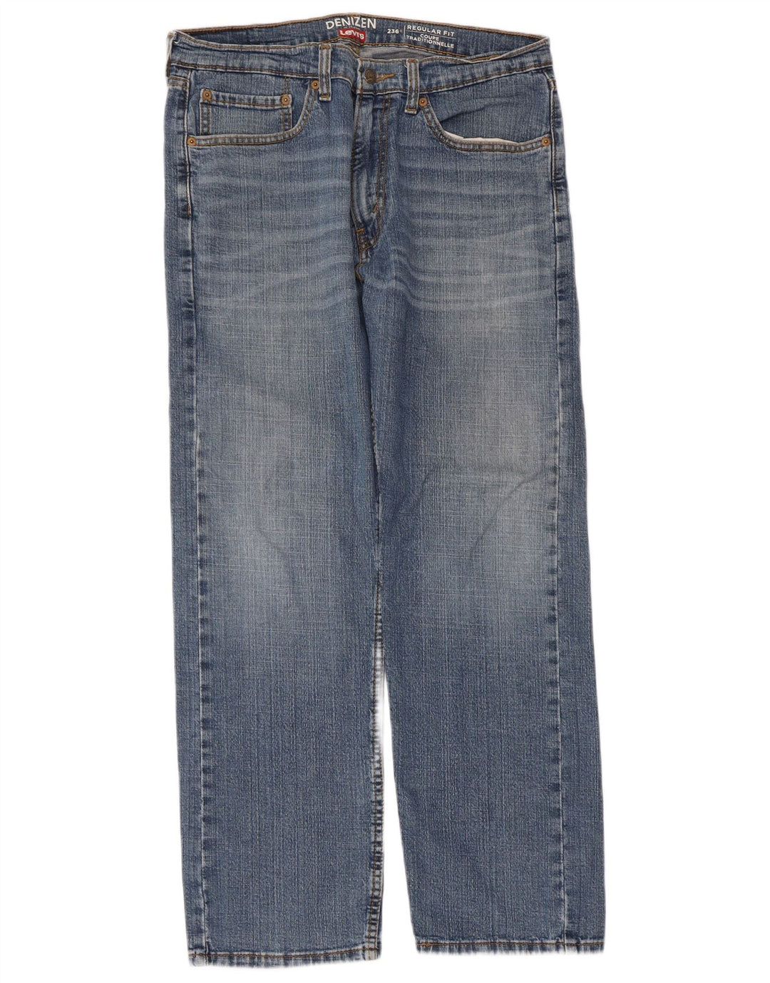 Женские прямые джинсы Levi's Denizen стандартного кроя W34 L30 синие