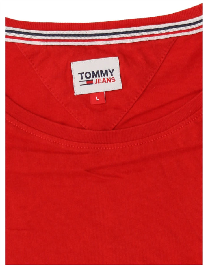 Женская футболка Tommy Hilfiger Top UK 14, большая красная