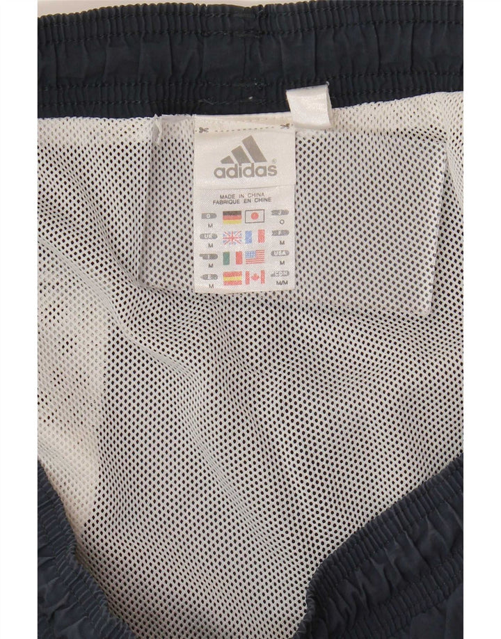 Мужские спортивные шорты Adidas с графикой среднего размера, темно-синие, полиамид