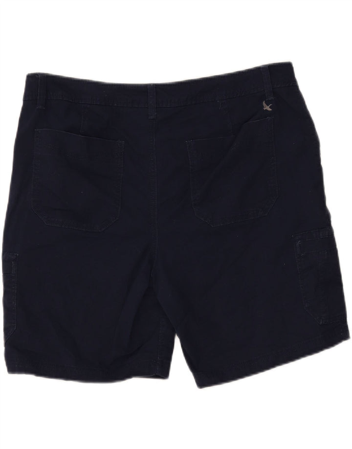 EDDIE BAUER Womens Cargo Shorts US 12 Large W34 Navy Blue Cotton Vintage Eddie Bauer and Second-Hand Eddie Bauer from Messina Hembry 