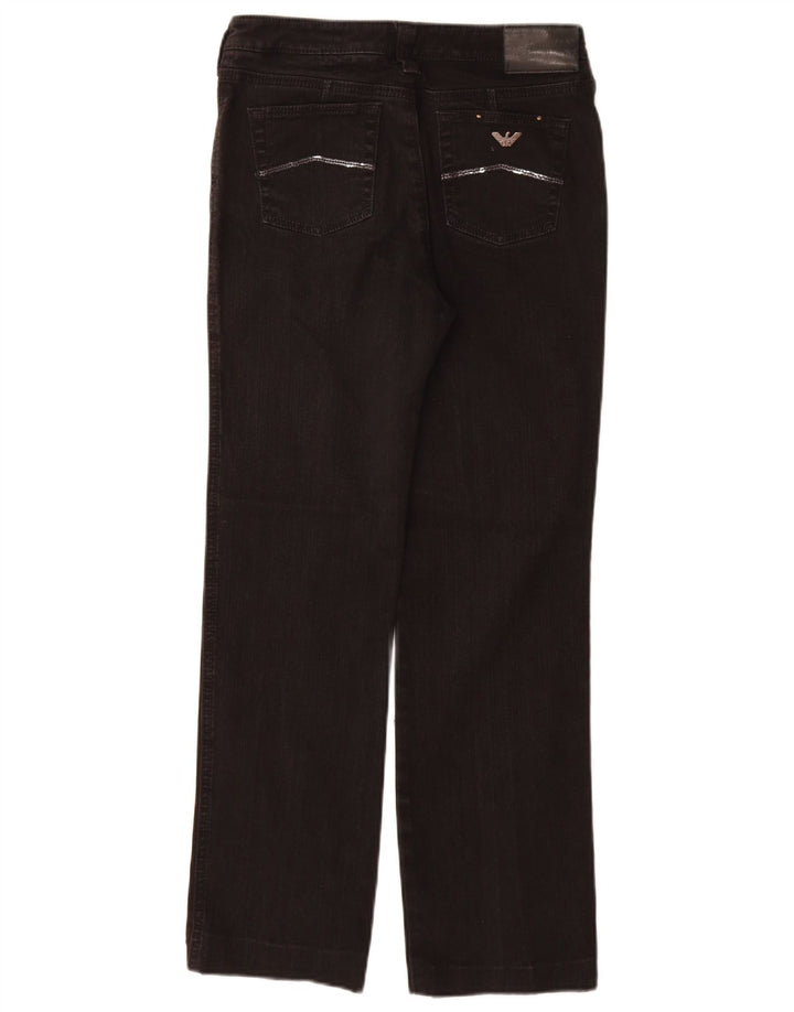 Женские прямые джинсы ARMANI W29 L29, черный хлопок