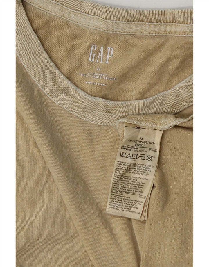Мужская футболка Gap Top среднего бежевого цвета из хлопка