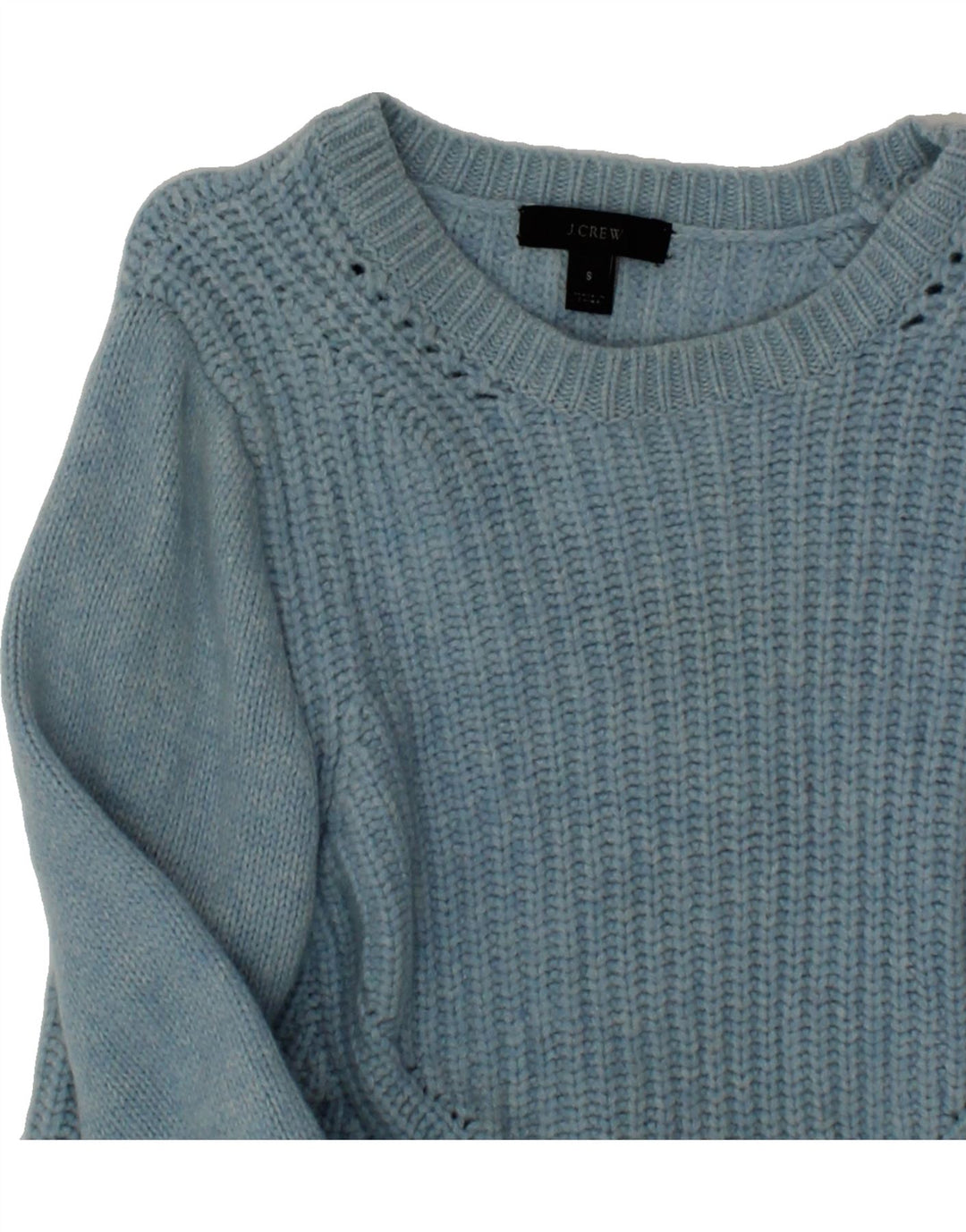 J. CREW Womens Boat Neck Jumper Sweater UK 10 Small Blue Wool Vintage J. Crew and Second-Hand J. Crew from Messina Hembry 